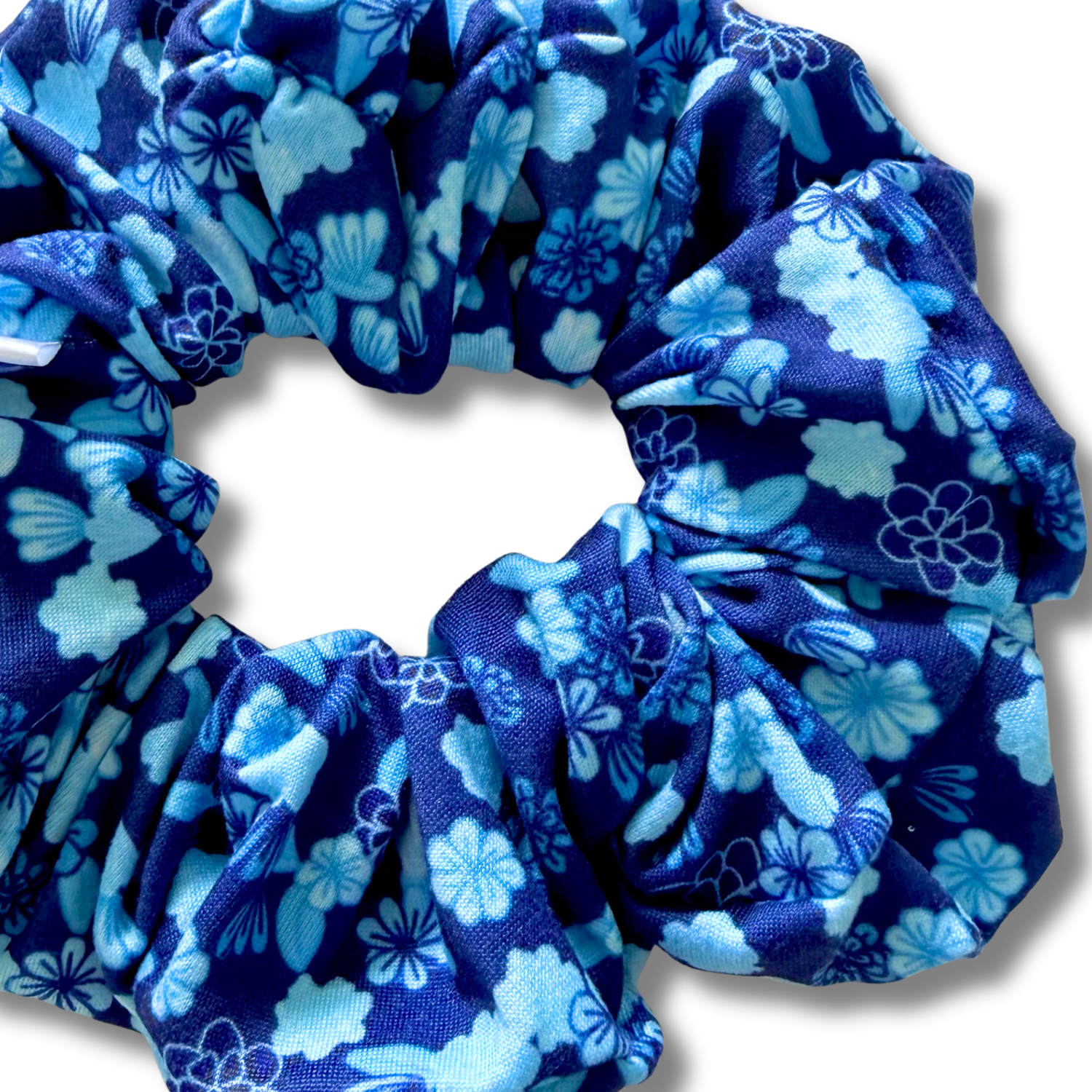 Mini Blue Blooms Scrunchie Sewing Sweethearts
