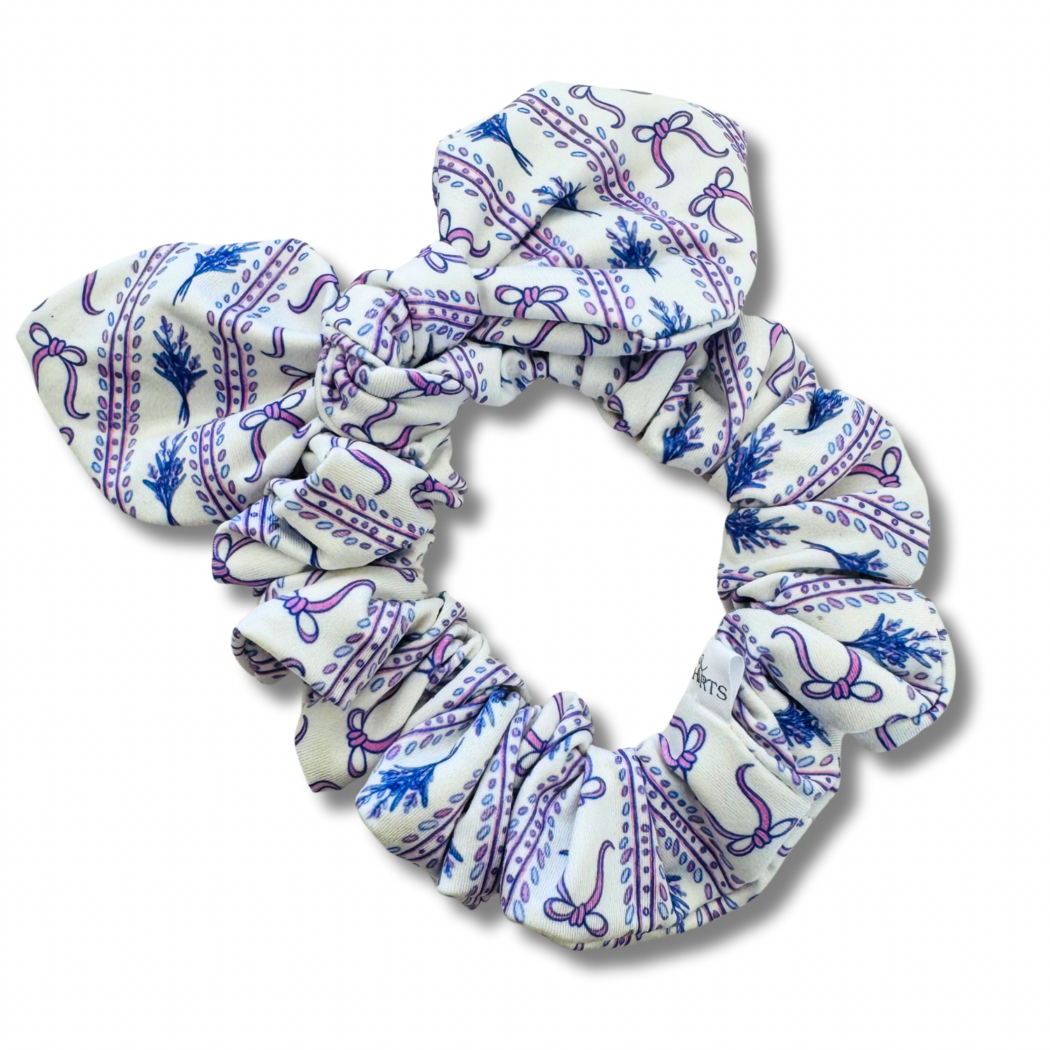 Lavender Coquette Bow Scrunchie Sewing Sweethearts