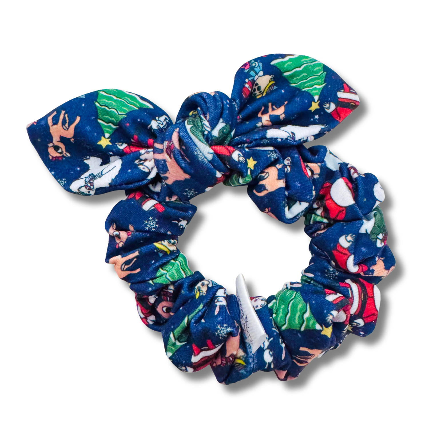 Rudolph Christmas Adventure Bow Scrunchie Sewing Sweethearts
