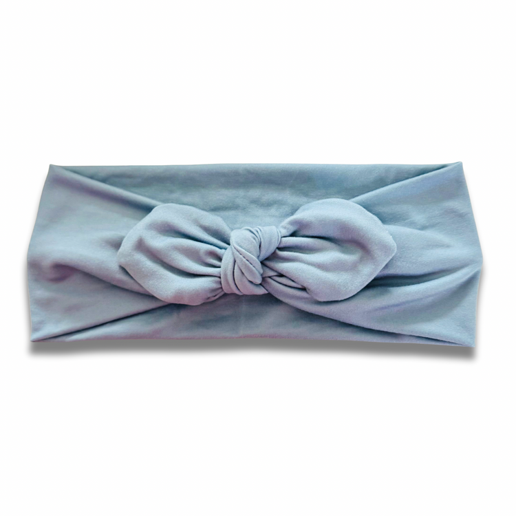 Dusty Blue Sweetheart Headband (or removable tie option) Sewing Sweethearts Sweetheart with Removable Tie