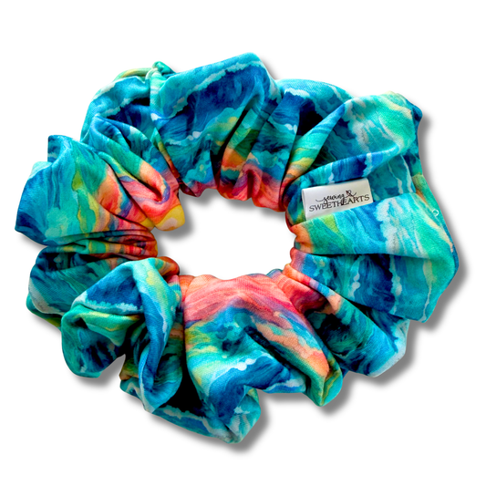 Sunset Waves Scrunchie Sewing Sweethearts