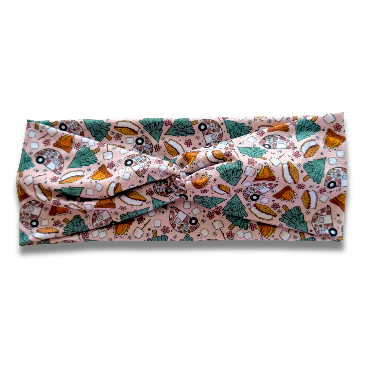 Summer Camping Sweetheart Headband (or removable tie option) Sewing Sweethearts Sweetheart