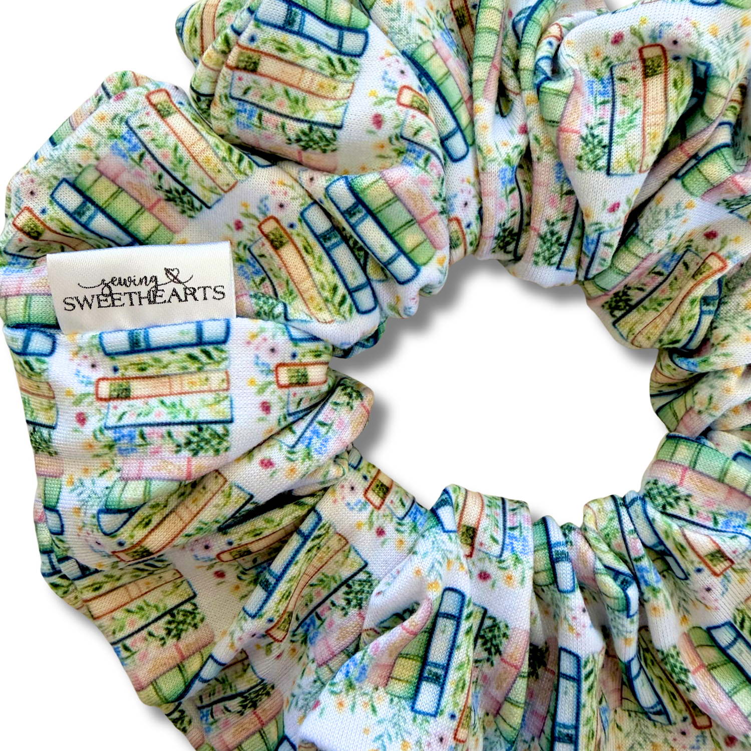 Bookish Garden Scrunchie Sewing Sweethearts