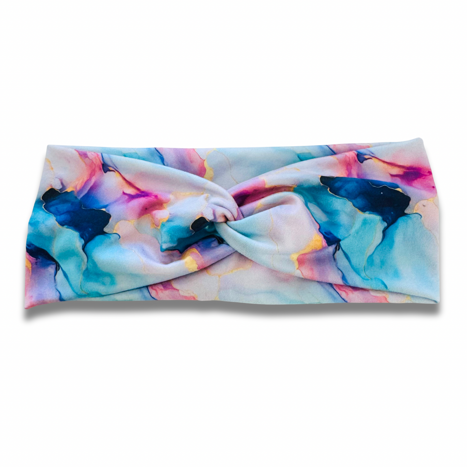 Blue Marble Sweetheart Headband (or removable tie option) Sewing Sweethearts Sweetheart