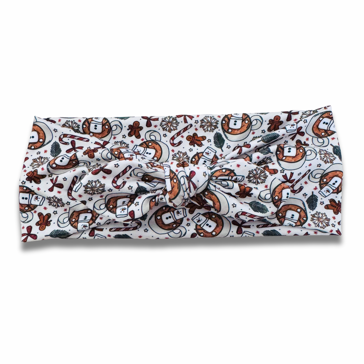 Hot Cocoa Sweetheart Headband (or removable tie option) Sewing Sweethearts Sweetheart with Removable Tie