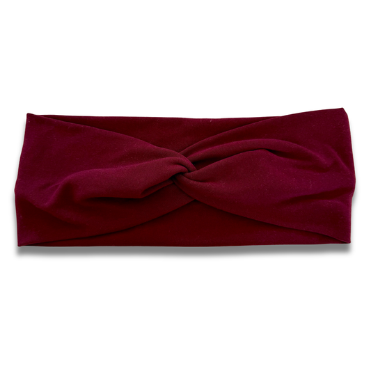 Dark Wine Sweetheart Headband (or removable tie option) Sewing Sweethearts Sweetheart