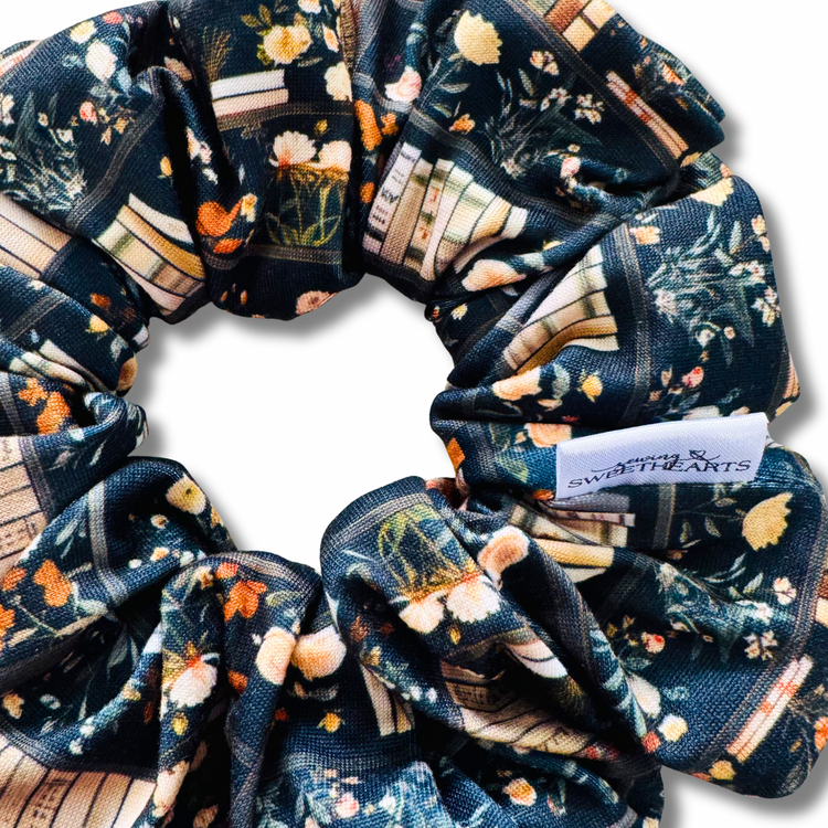 Library Garden Scrunchie Sewing Sweethearts