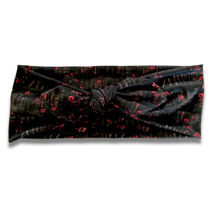 Dark Library Sweetheart Headband (or removable tie option) Sewing Sweethearts Sweetheart with Removable Tie