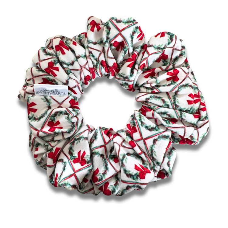 Oh Christmas Wreath Scrunchie