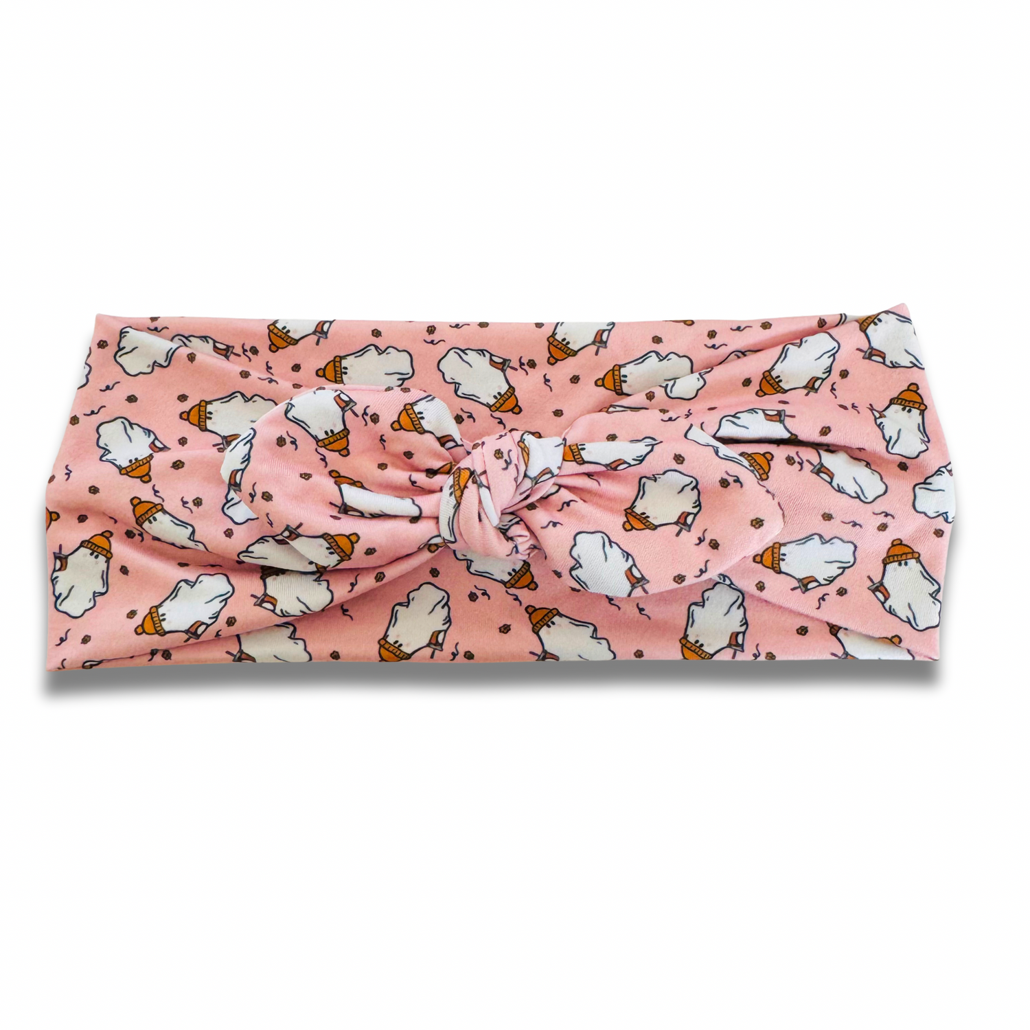 Coffee Ghosts Sweetheart Headband (or removable tie option) Sewing Sweethearts Sweetheart with Removable Tie