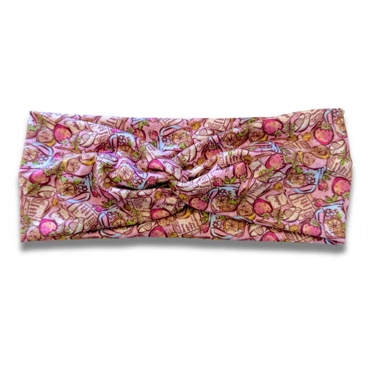 Strawberry Lemonade Sweetheart Headband (or removable tie option) Sewing Sweethearts Sweetheart