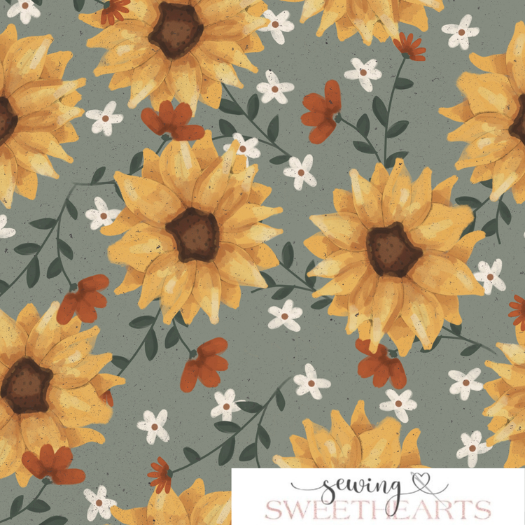 Sunflower Harvest Minky Blanket PREORDER (~4 weeks before shipping)