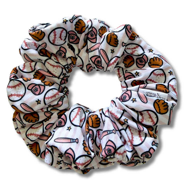 Baseball (v2) Scrunchie Sewing Sweethearts