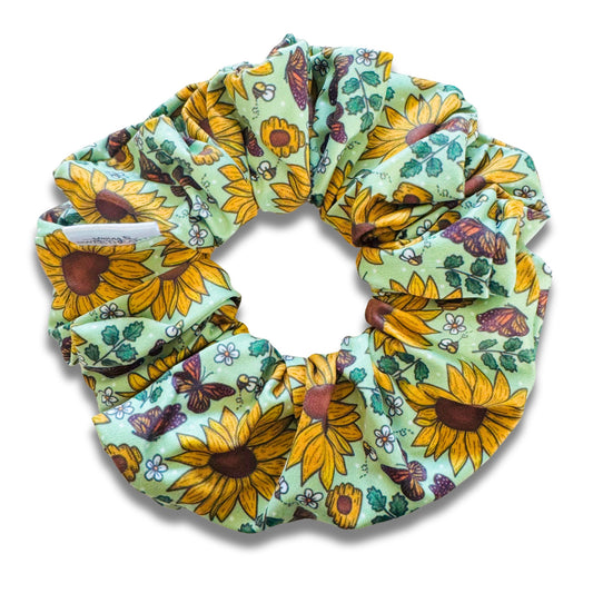 Sunflower Hearts Scrunchie Sewing Sweethearts