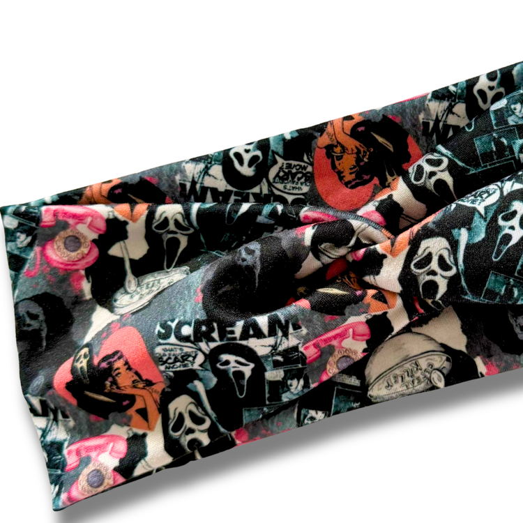 Scream Sweetheart Headband (or removable tie option) Sewing Sweethearts
