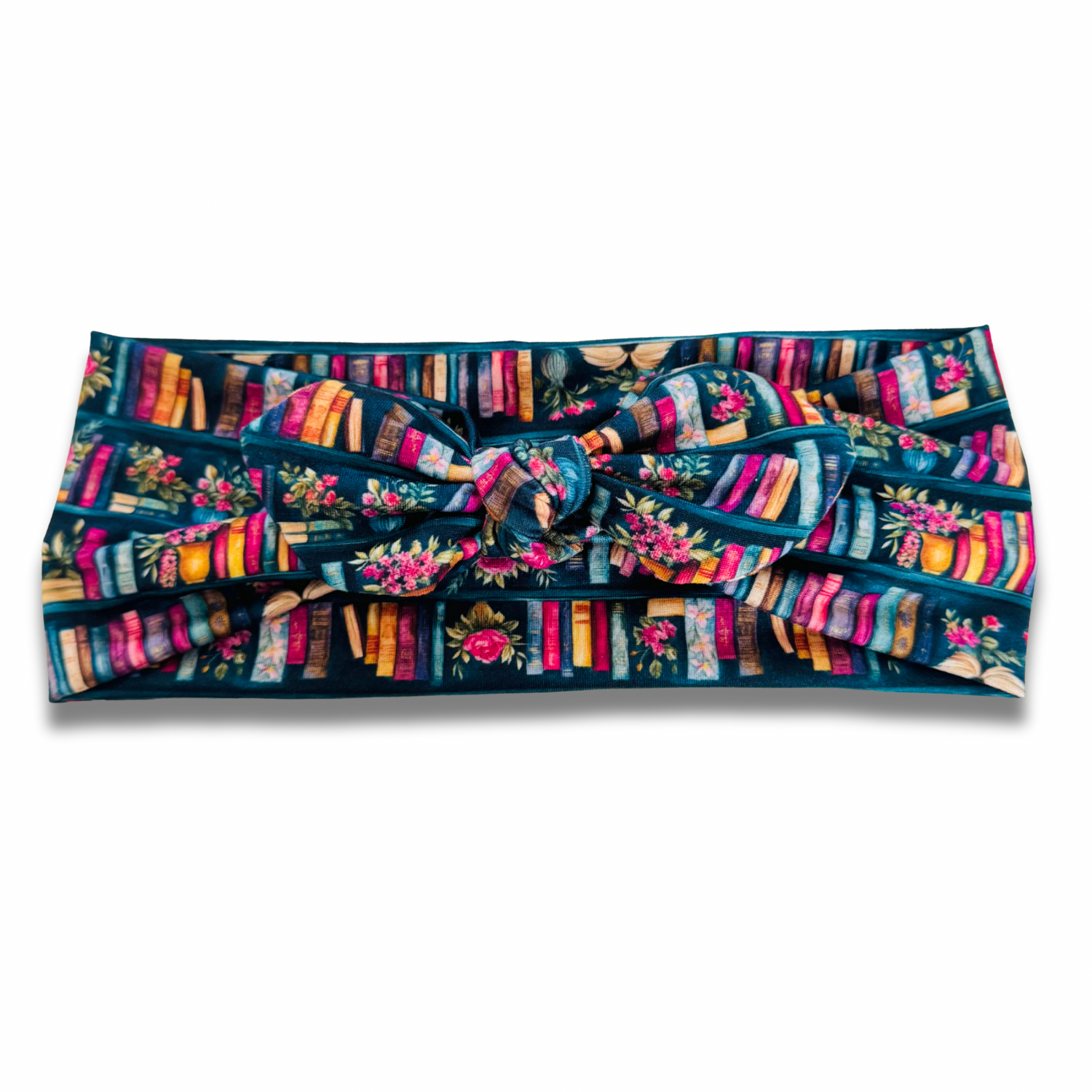 Autumn Library Sweetheart Headband (or removable tie option) Sewing Sweethearts Sweetheart with Removable Tie