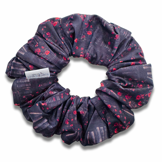 Dark Library Scrunchie Sewing Sweethearts