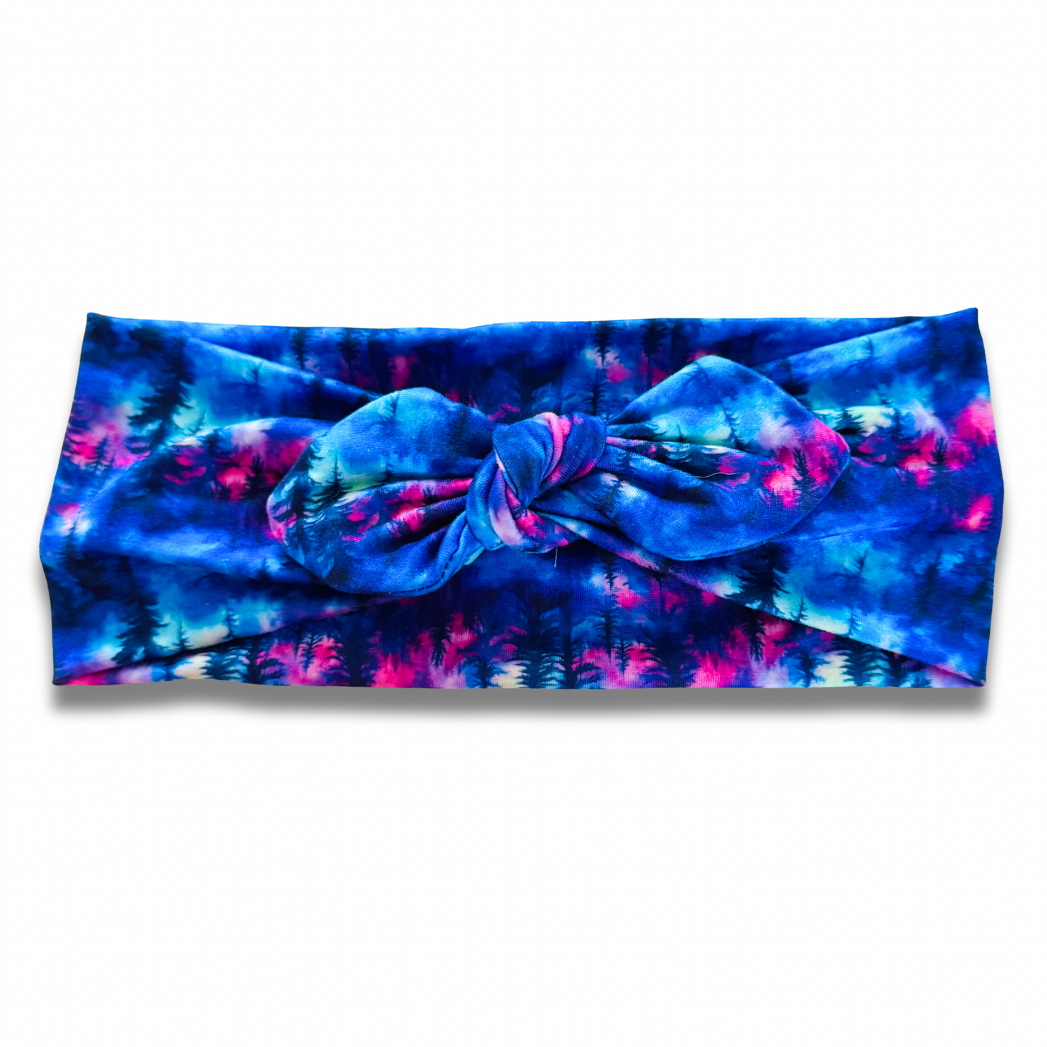 Northern Lights Forest Sweetheart Headband (or removable tie option) Sewing Sweethearts Sweetheart with Removable Tie