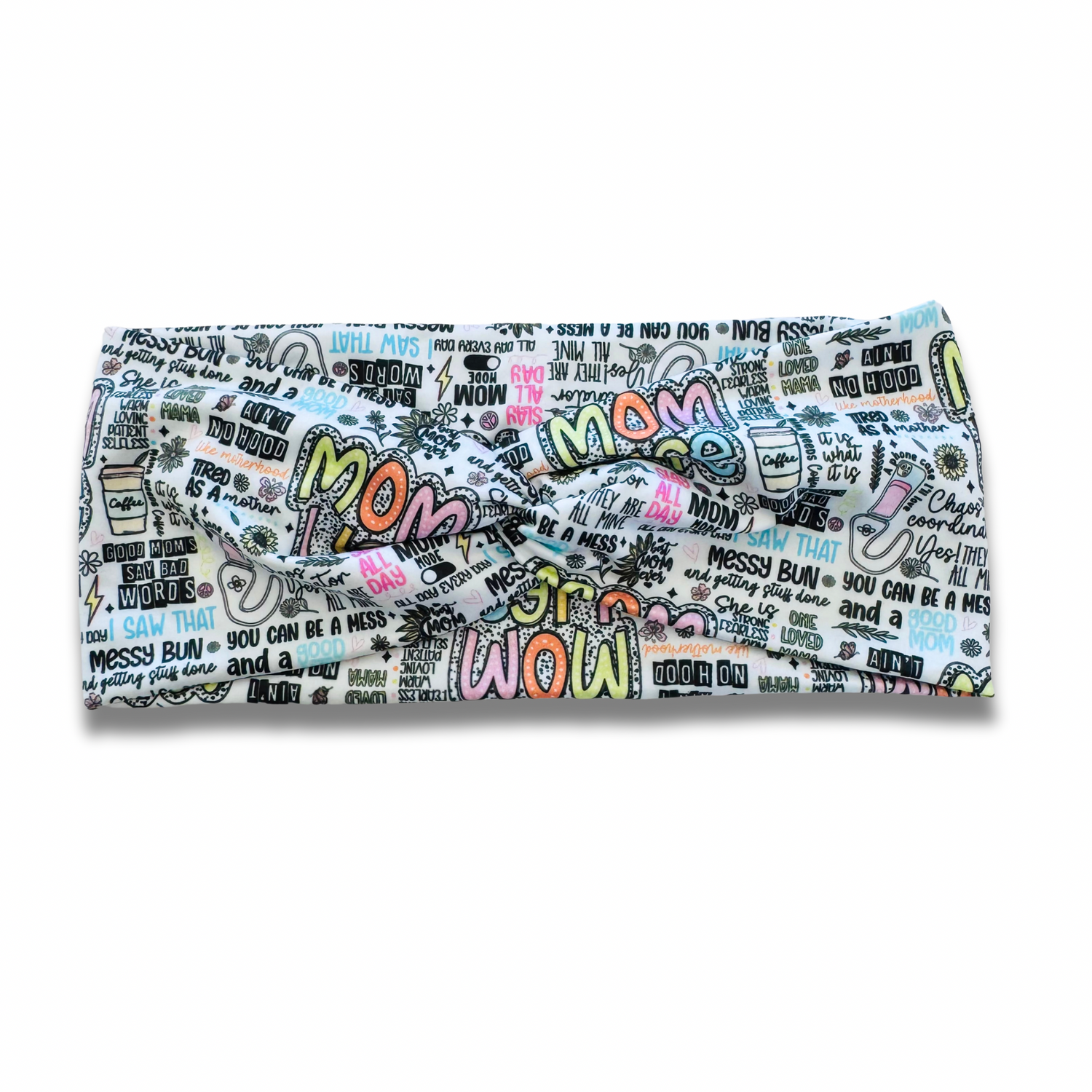 Mom Quotes Sweetheart Headband (or removable tie option) Sewing Sweethearts Sweetheart
