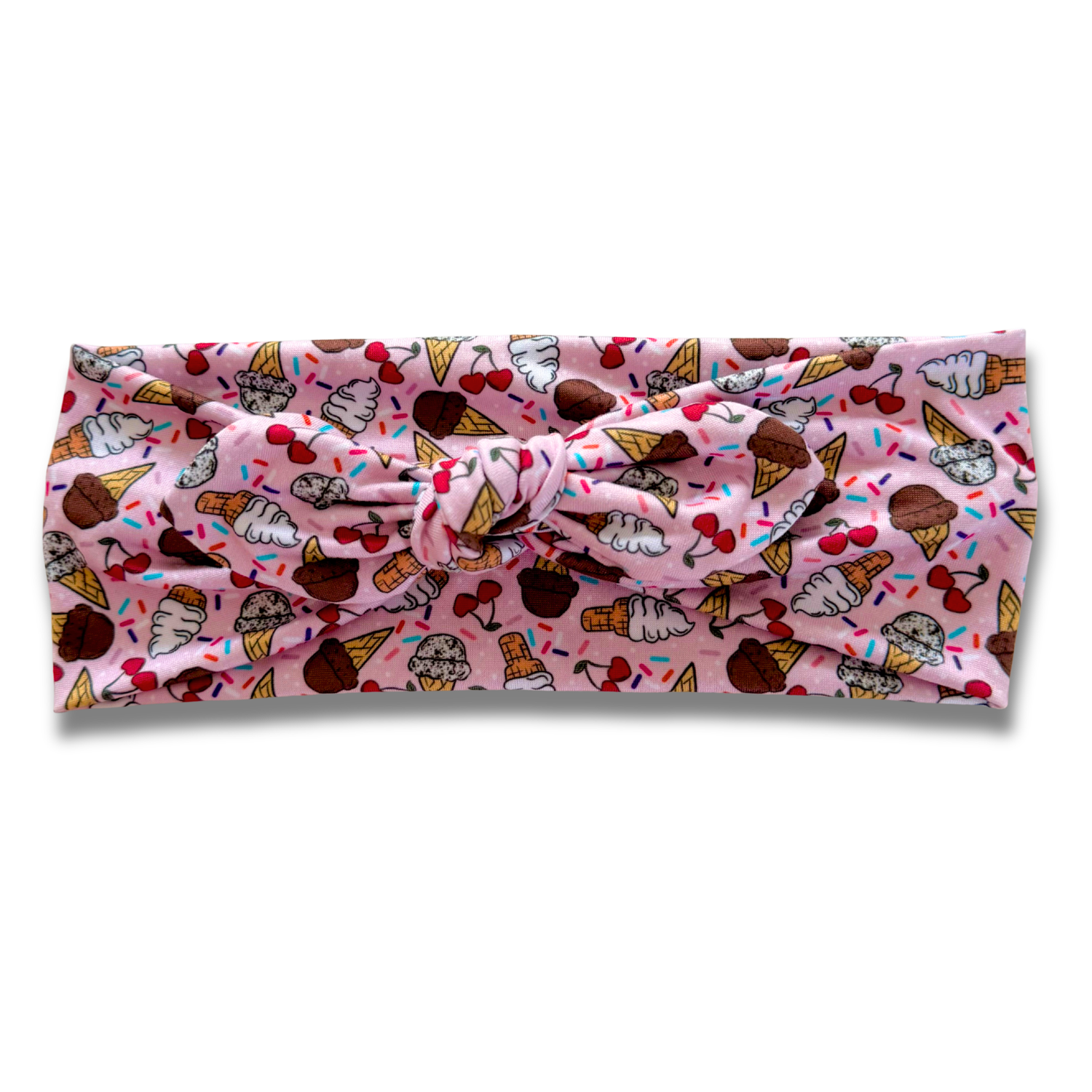 Cherry On Top Sweetheart Headband (or removable tie option) Sewing Sweethearts Sweetheart with Removable Tie