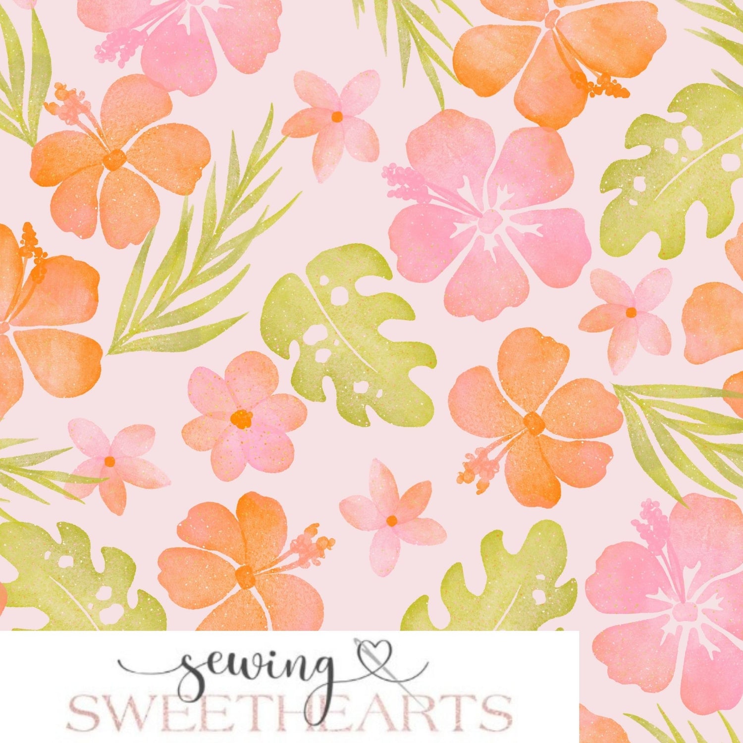 Tropical Minky Blanket PREORDER (~4 weeks before shipping) Sewing Sweethearts