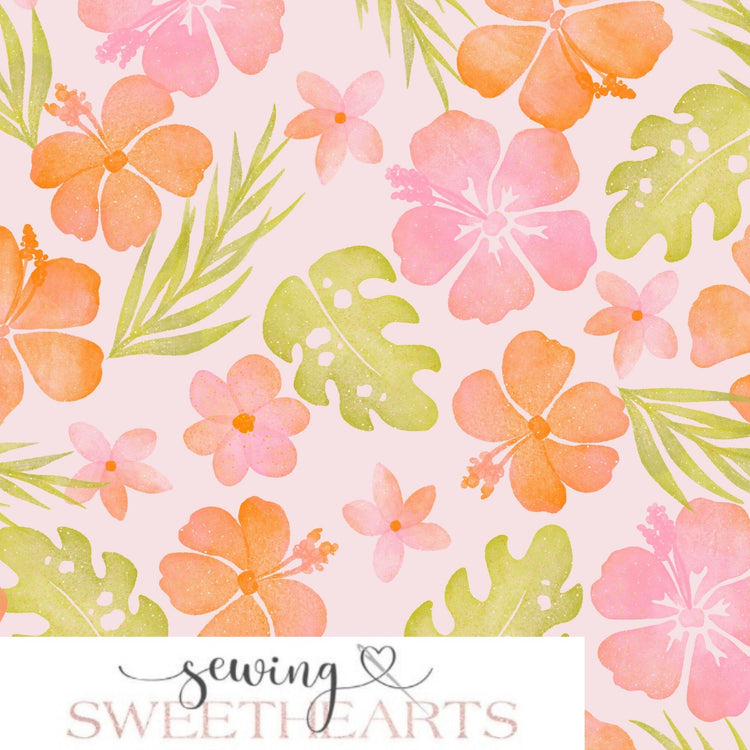 Tropical Minky Blanket PREORDER (~4 weeks before shipping) Sewing Sweethearts