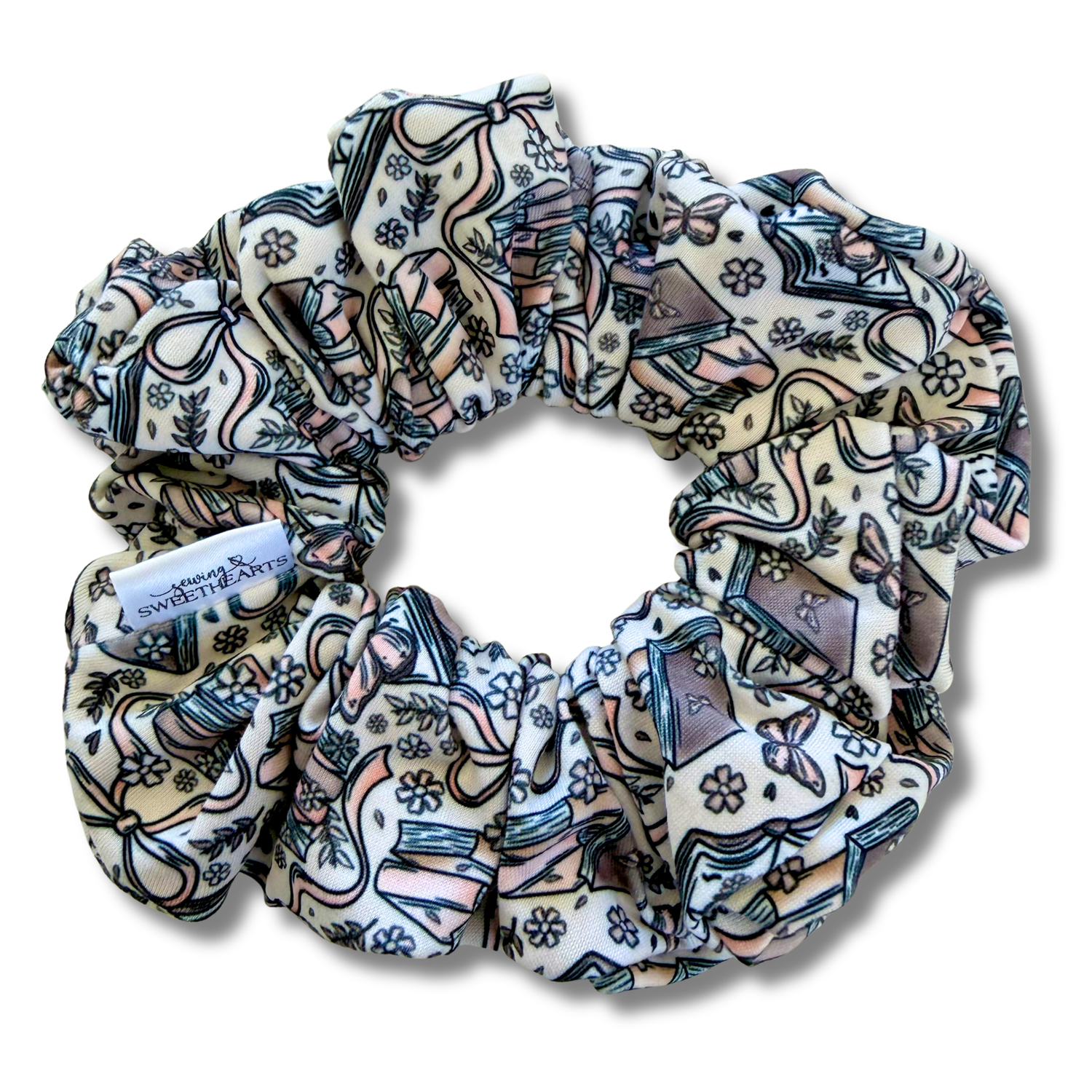Books and Bows Scrunchie Sewing Sweethearts