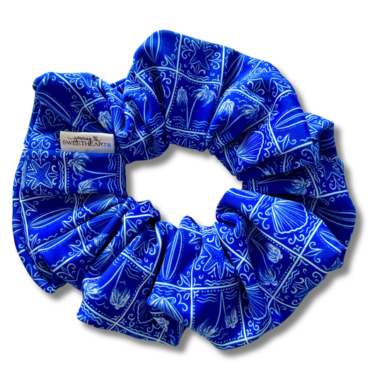 Mediterranean Summer Swim Scrunchie Sewing Sweethearts