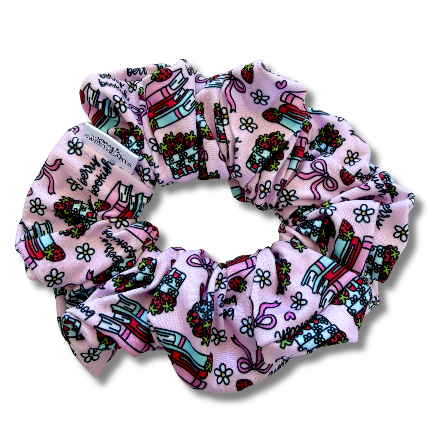 Berry Bookish Scrunchie Sewing Sweethearts