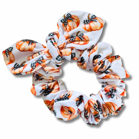 Pumpkin Bows Bow Scrunchie Sewing Sweethearts