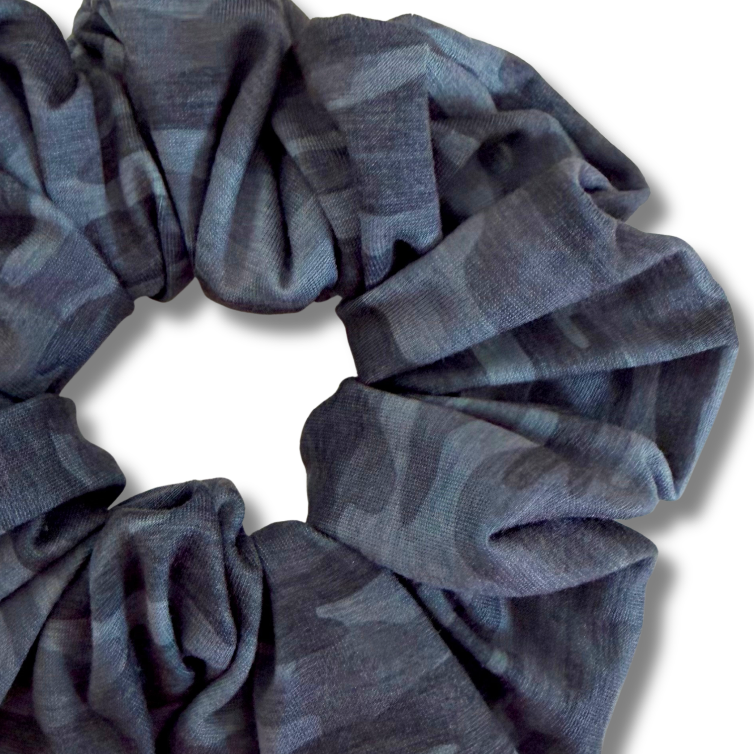 Black Camo Scrunchie Sewing Sweethearts