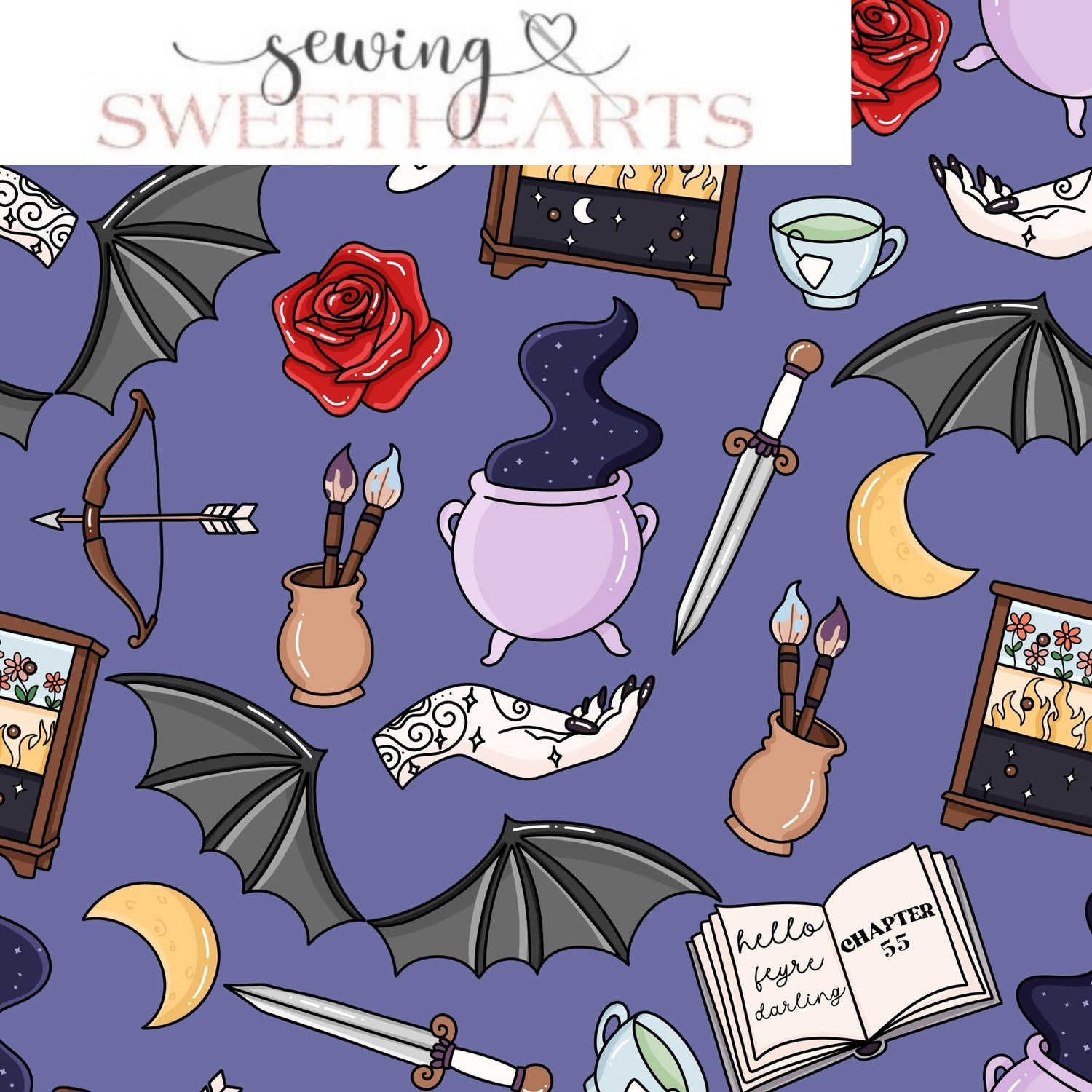 A Court Of (#3) Minky Blanket PREORDER (~4 weeks before shipping) Sewing Sweethearts