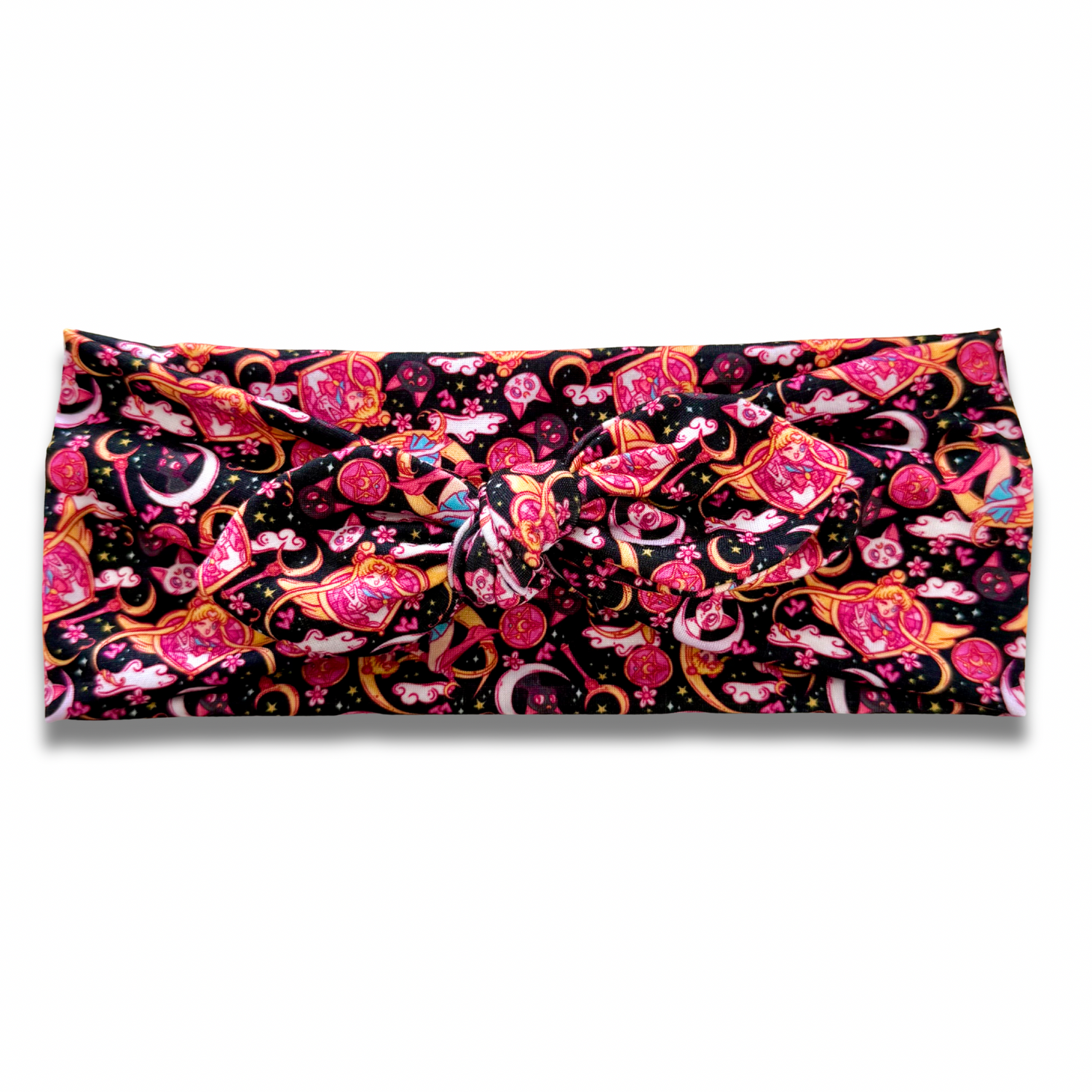 Moon Girl Sweetheart Headband (or removable tie option) Sewing Sweethearts Sweetheart with Removable Tie