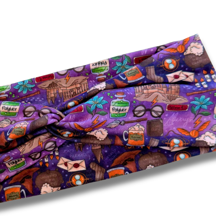 Wizards (v2) Sweetheart Headband (or removable tie option) Sewing Sweethearts