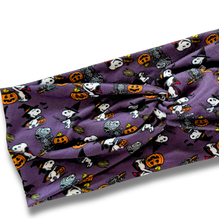 Peanuts Halloweeen Dog Sweetheart Headband (or removable tie option) Sewing Sweethearts