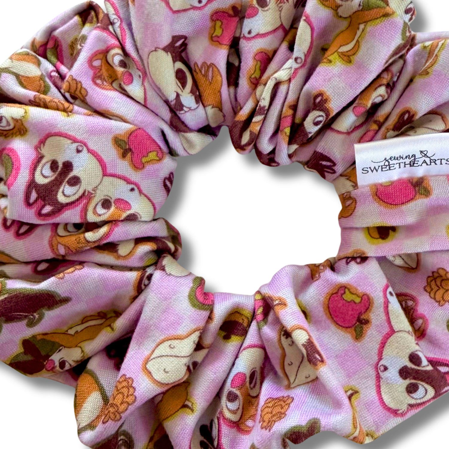 Fall Chipmunks Scrunchie Sewing Sweethearts