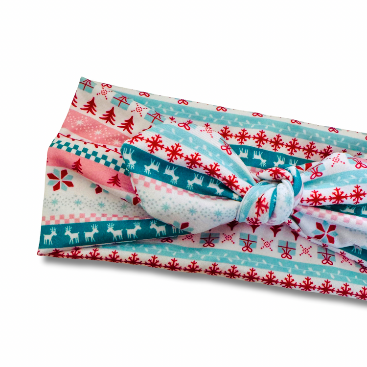 Nordic Noel Sweetheart Headband (or removable tie option)