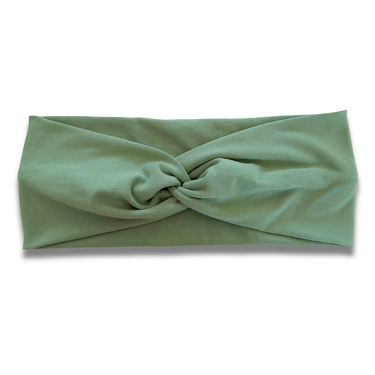 Bright Sage Sweetheart Headband (or removable tie option) Sewing Sweethearts Sweetheart