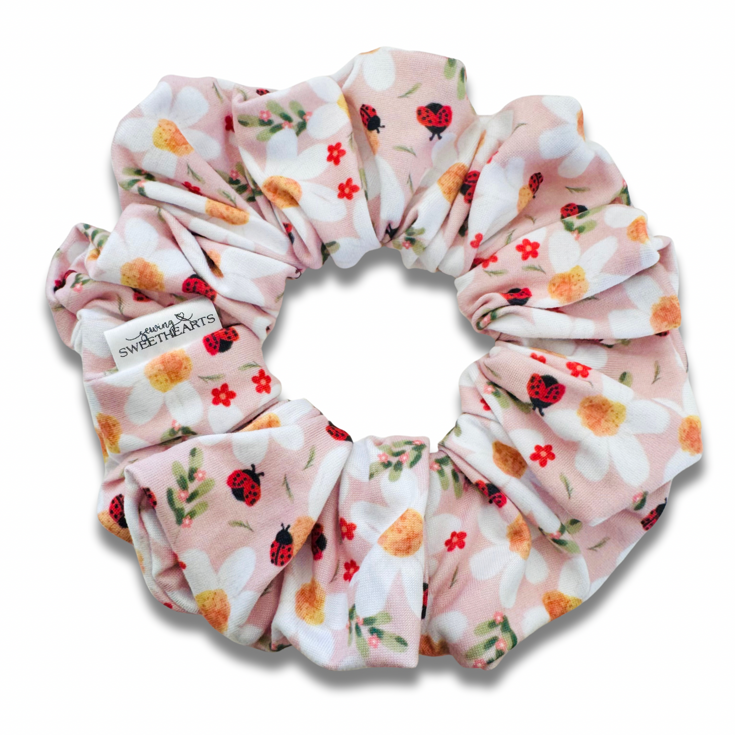 Ladybugs & Daisies Scrunchie Sewing Sweethearts