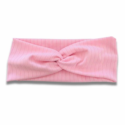 Pink Ribbed Sweetheart Headband Sewing Sweethearts