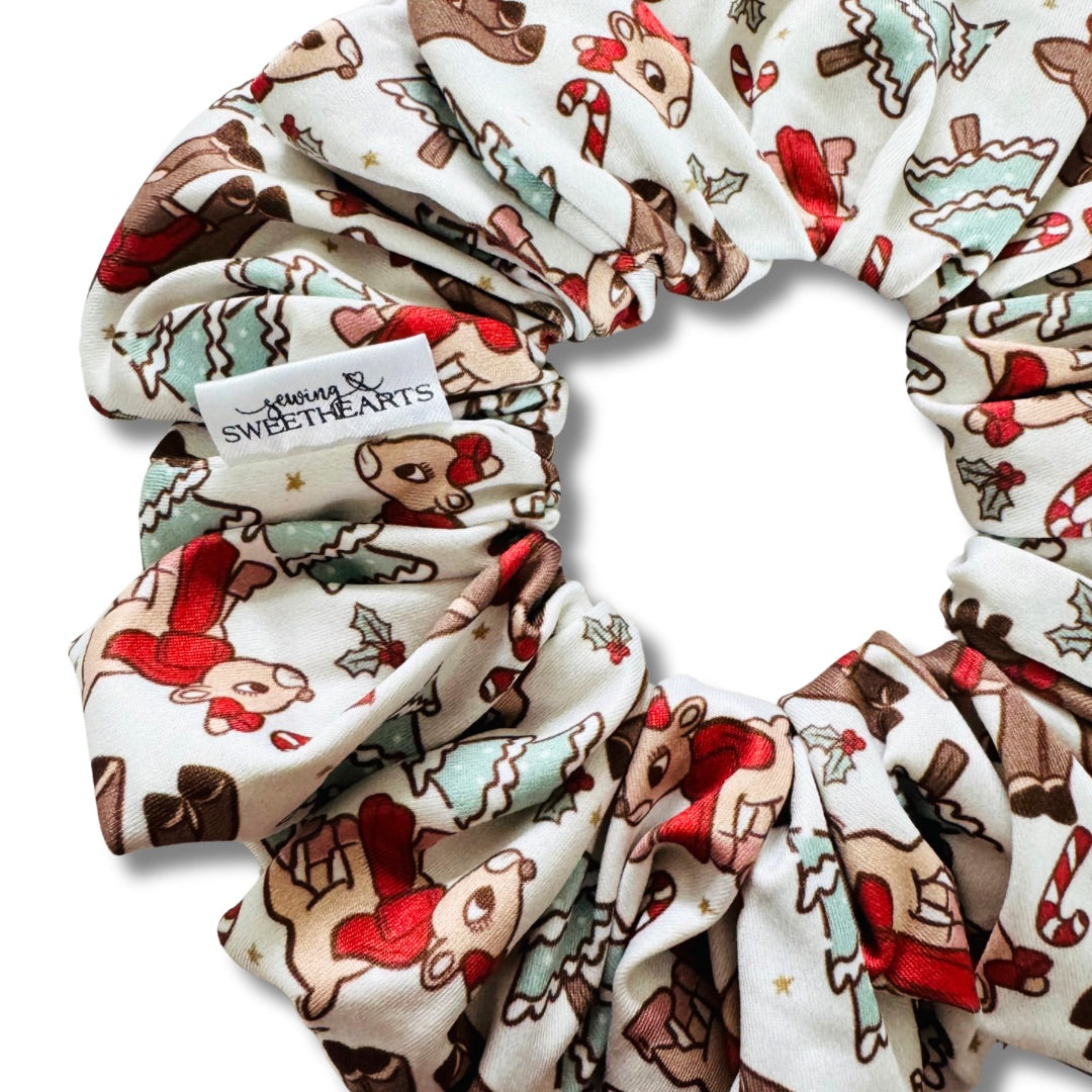 Rudolph Love Scrunchie  Sewing Sweethearts   