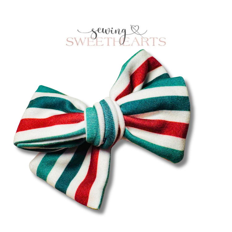 Yuletide Stripes Bow