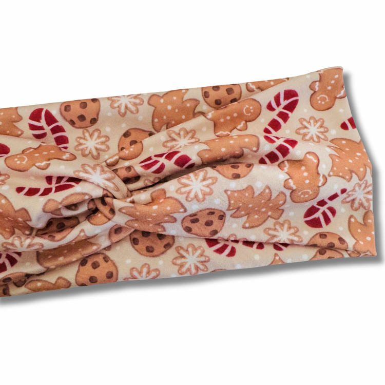 Gingerbread Cookies Sweetheart Headband (or removable tie option)
