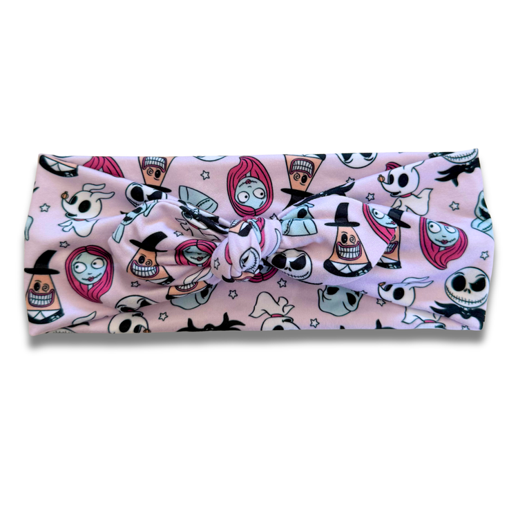 Nightmare Sweetheart Headband (or removable tie option) Sewing Sweethearts Sweetheart with Removable Tie