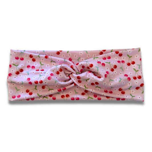 Cherries Sweetheart Headband (or removable tie option) Sewing Sweethearts Sweetheart
