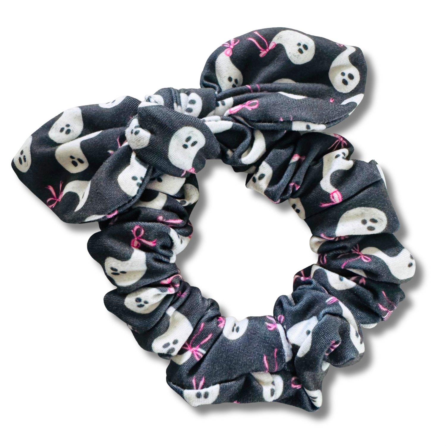 Ghosties Bow Scrunchie Sewing Sweethearts