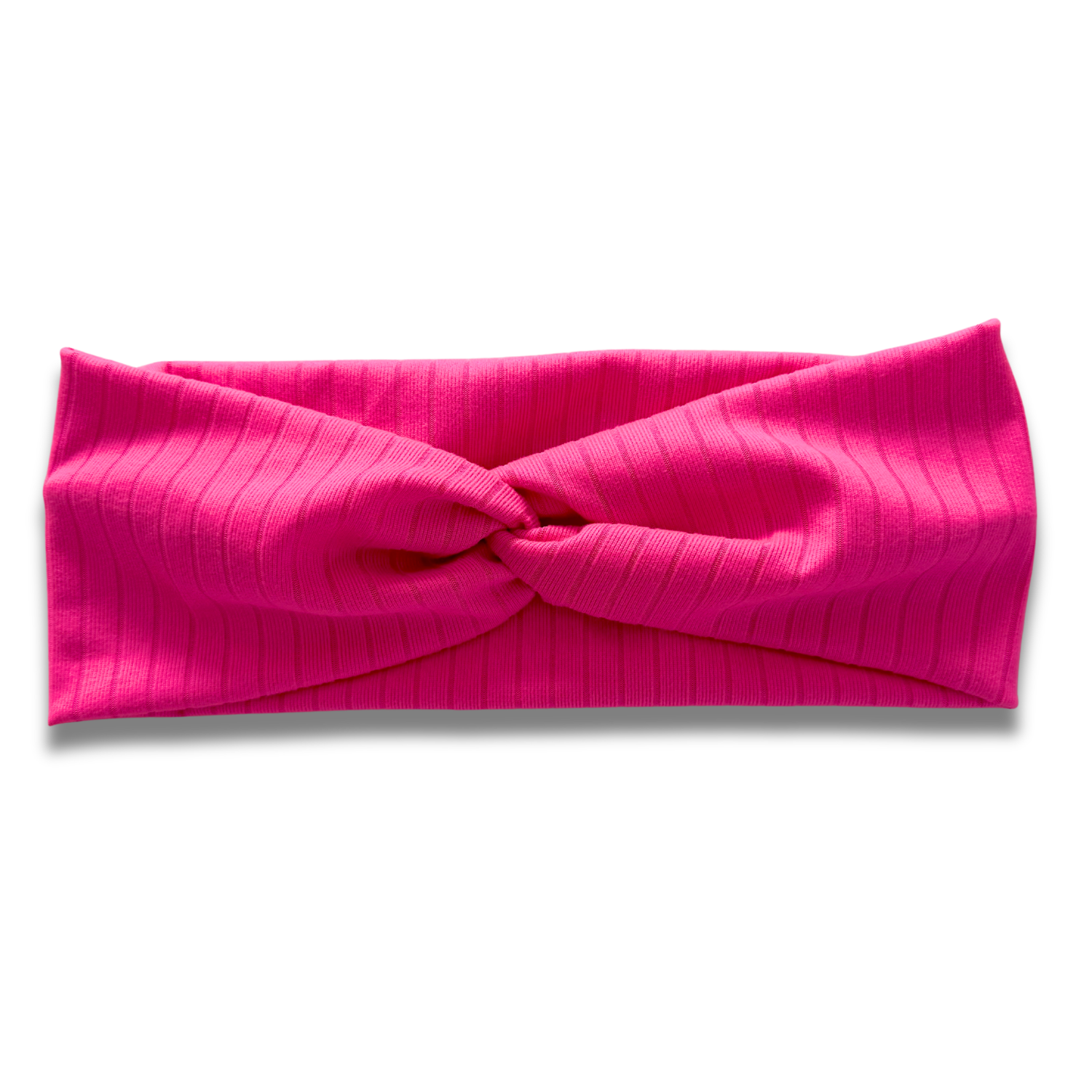 Neon Pink Ribbed Sweetheart Headband (or removable tie option) Sewing Sweethearts Sweetheart
