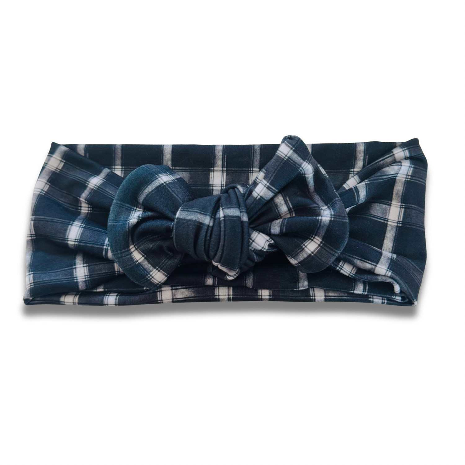 Black Plaid Sweetie Headband Sewing Sweethearts