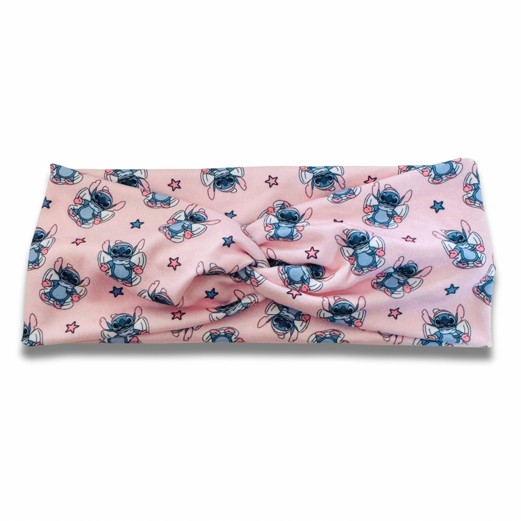 Blue Alien Angels Sweetheart Headband (or removable tie option)