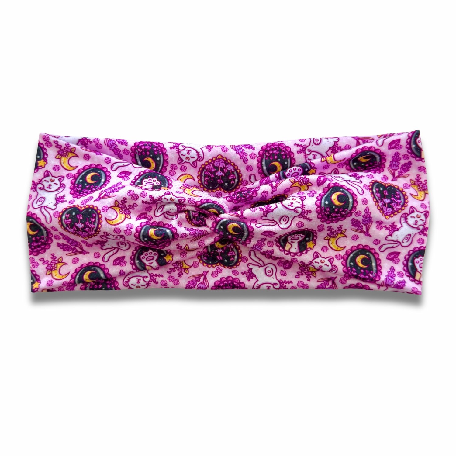 Celestial Cats Sweetheart Headband (or removable tie option) Sewing Sweethearts Sweetheart